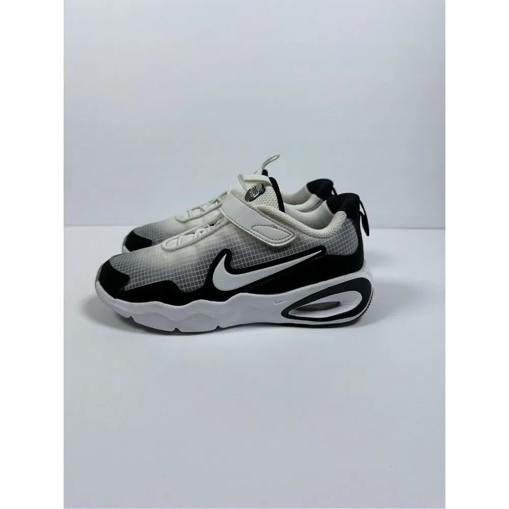 Nike Air Max Boys/Girls Running Shoes White Black Size 3Y - Picture 3 of 9